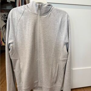 Perfect  Gray Zip-Up Hoodie by LuLu Sz L